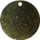 2" BLANK BRASS TAGS WITH 3/16" HOLE - 50 PACK