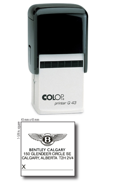 Calgary Stamp & Stencil, manufacturer of Trodat & Colop Self-Inking Stamps, as well as traditional rubber stamps.  We also manufacture corporate desk seals, name badges, custom stencils, name tags, badges, lamacoids and specialty engraving.