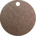 1.5" BLANK STAINLESS TAGS WITH 3/16" HOLE - 50 PACK