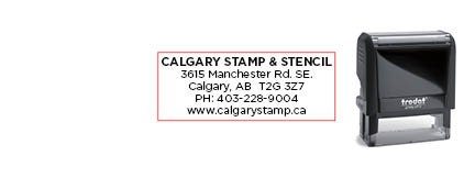 Calgary Stamp & Stencil, manufacturer of Trodat & Colop Self-Inking Stamps, as well as traditional rubber stamps.  We also manufacture corporate desk seals, name badges, custom stencils, name tags, badges, lamacoids and specialty engraving.